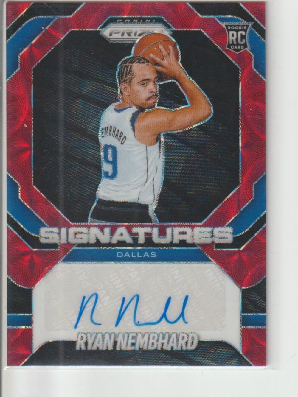 Ryan Nembhard 2025-26 Panini Prizm RC Signatures Auto Serial #16/88